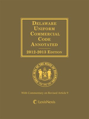 cover image of Delaware Uniform Commercial Code Annotated